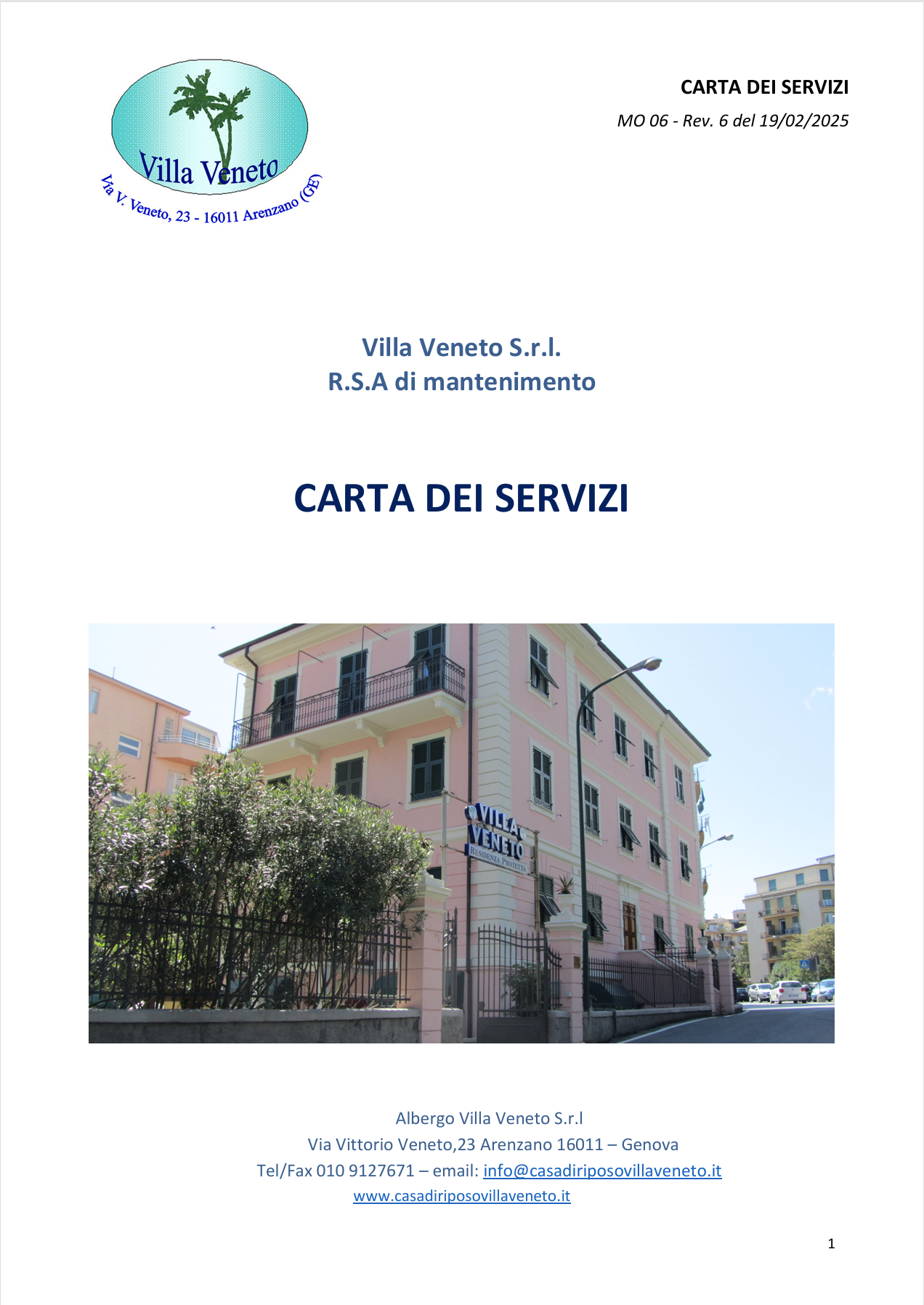 Carta dei Servizi